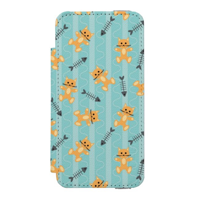Coque Portefeuille Incipio Pour iPhone arrière - plan avec des chats (Folio Devant)