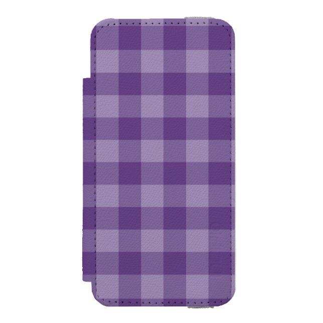 Coque Portefeuille Incipio Pour iPhone Arrière - plan checkered violet (Folio Devant)