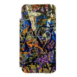 Coque-portefeuille iPhone 5 Incipio Watson™ Arrière - plan de graffiti