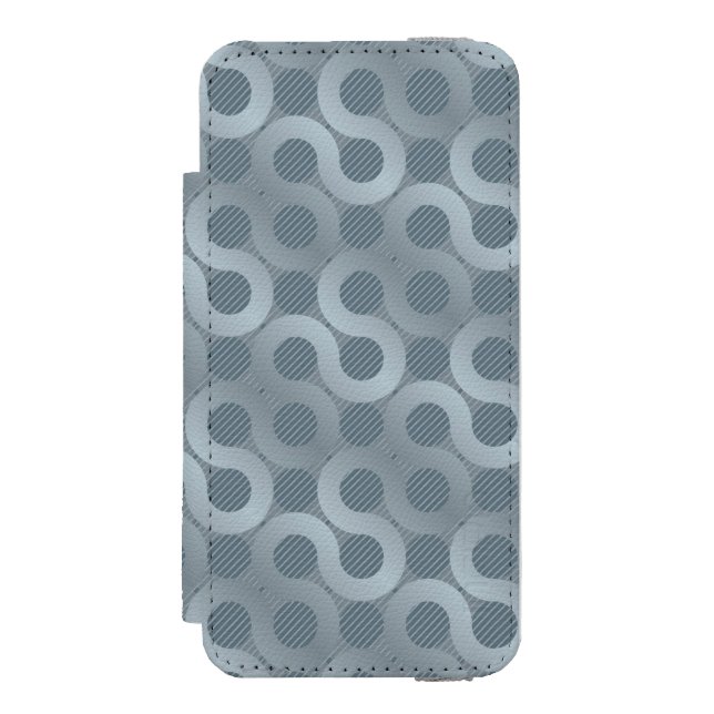 Coque Portefeuille Incipio Pour iPhone Arrière - plan gris abstrait d'écoulement (Folio Devant)