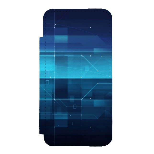 Coque Portefeuille Incipio Pour iPhone Arrière - plan numérique de pointe (Folio Devant)