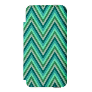 Coque-portefeuille iPhone 5 Incipio Watson™ Arrière - plan rayé de zigzag