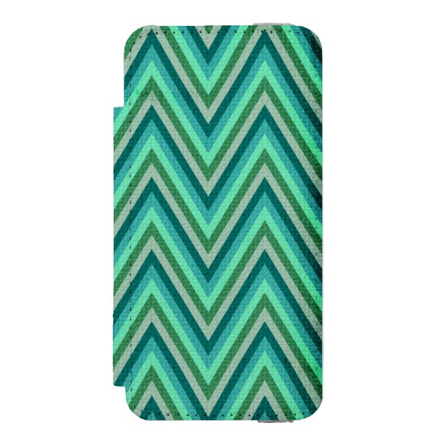 Coque Portefeuille Incipio Pour iPhone Arrière - plan rayé de zigzag (Folio Devant)