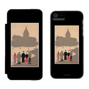 Coque-portefeuille iPhone 5 Incipio Watson™ Art déco SceneParis, France de Le Pantheon