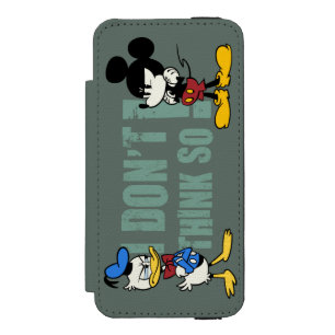 Coque-portefeuille iPhone 5 Incipio Watson™ Aucun service   Mickey et Donald