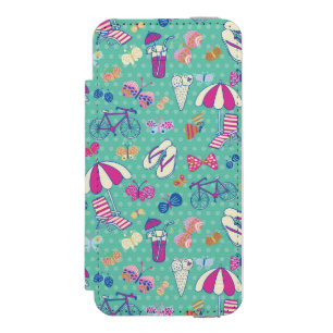 Coque-portefeuille iPhone 5 Incipio Watson™ Beau motif avec des éléments d'été