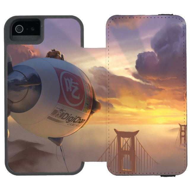 Coque Portefeuille Incipio Pour iPhone Big Hero Space Ship and Bridge (Folio Ouvert)