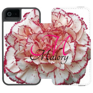 Coque-portefeuille iPhone 5 Incipio Watson™ Boîtier Porte-monnaie rose et blanc pour iPhone 6