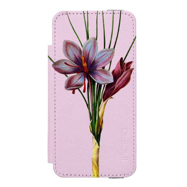 Coque Portefeuille Incipio Pour iPhone Botanique : Safran (Folio Devant)