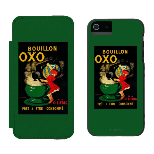 Coque Portefeuille Incipio Pour iPhone Bouillon OXO PoseterEurope vintage (Côté par côté)