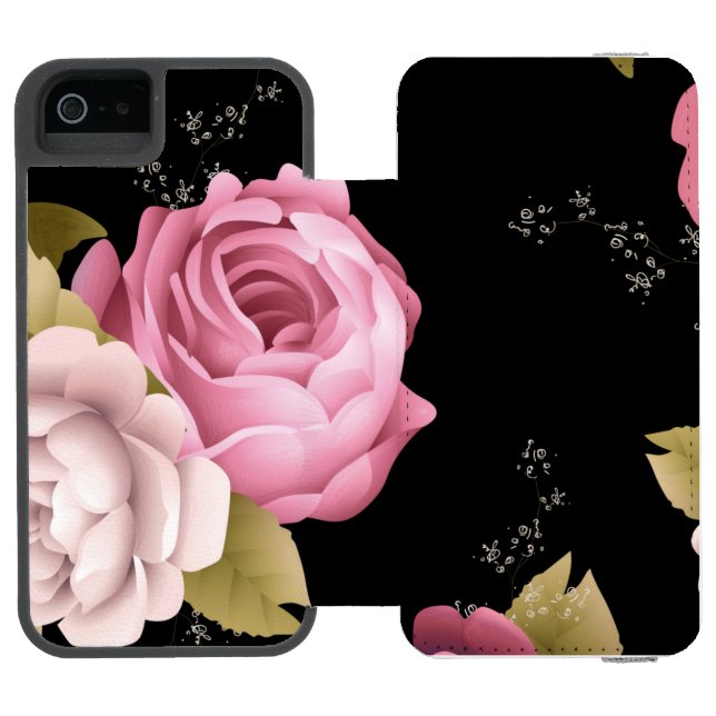 Coque Portefeuille Incipio Pour iPhone Bouquets de Roses 3 (Folio Ouvert)