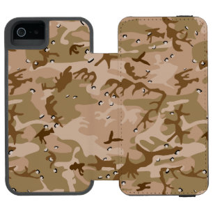 Coque-portefeuille iPhone 5 Incipio Watson™ Camouflage Désert Avec Galets, Militaire, Armée