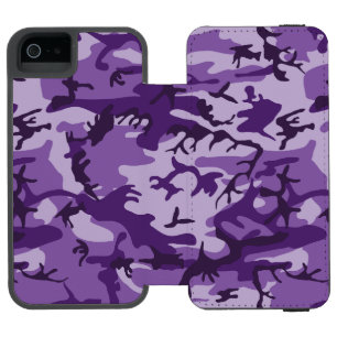Coque-portefeuille iPhone 5 Incipio Watson™ Camouflage violet, Armée
