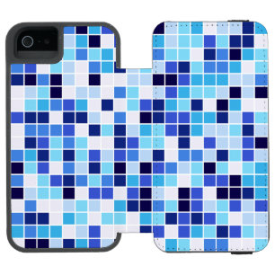 Coque-portefeuille iPhone 5 Incipio Watson™ Carrelage de la piscine, Carrelage en mosaïque ble
