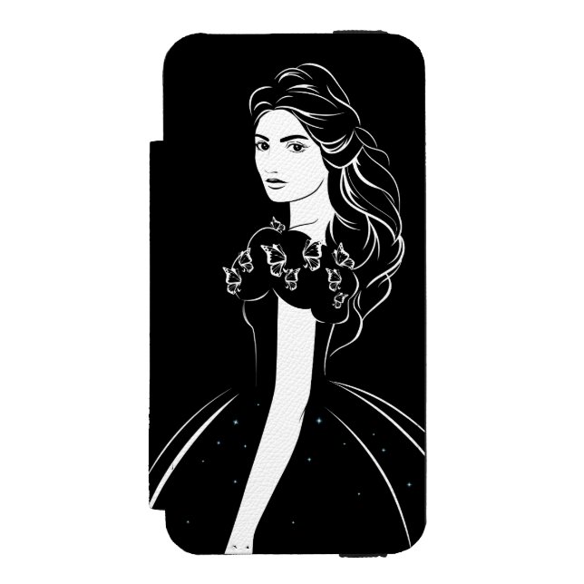 Coque Portefeuille Incipio Pour iPhone Cendrillon noir (Folio Devant)