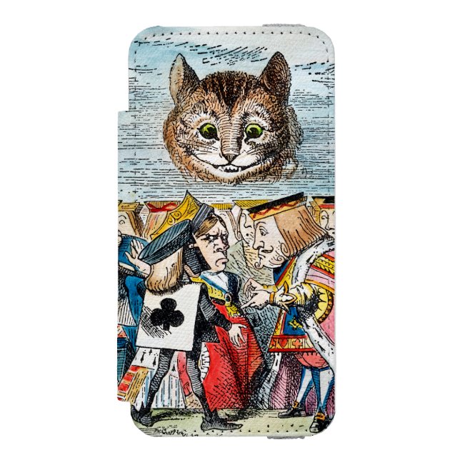 Coque Portefeuille Incipio Pour iPhone Chat de Cheshire, 1865 (Folio Devant)