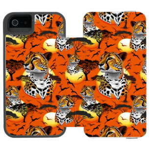 Coque-portefeuille iPhone 5 Incipio Watson™ Cheetah African Feline Wild Animal