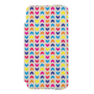 Coque-portefeuille iPhone 5 Incipio Watson™ Chevron aztèque coloré