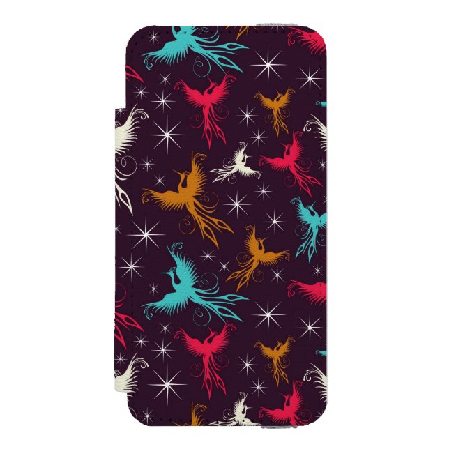 Coque Portefeuille Incipio Pour iPhone Chiffre motif d'oiseaux de Phoenix (Folio Devant)