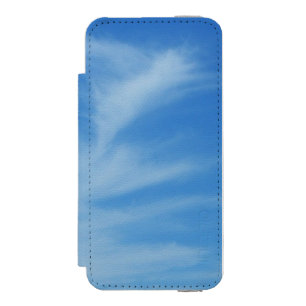 Coque-portefeuille iPhone 5 Incipio Watson™ Ciel bleu avec nuages blancs Abstrait Nature Photo