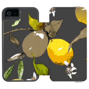 Coque-portefeuille iPhone 5 Incipio Watson™ Citrons aquarelle 35