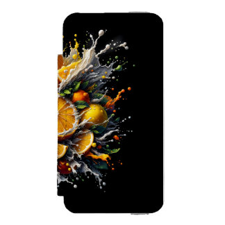 Coque-portefeuille iPhone 5 Incipio Watson™ Citrus Explosion