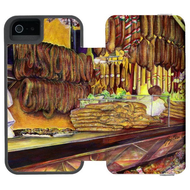 Coque Portefeuille Incipio Pour iPhone Cochon, Budapest (Folio Ouvert)