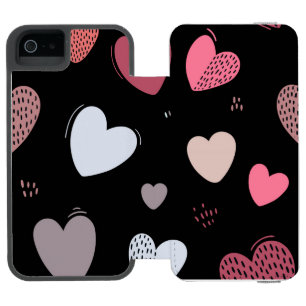 Coque-portefeuille iPhone 5 Incipio Watson™ Coeurs 2