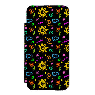 Coque-portefeuille iPhone 5 Incipio Watson™ Conception colorée d'arrière - plan pour des