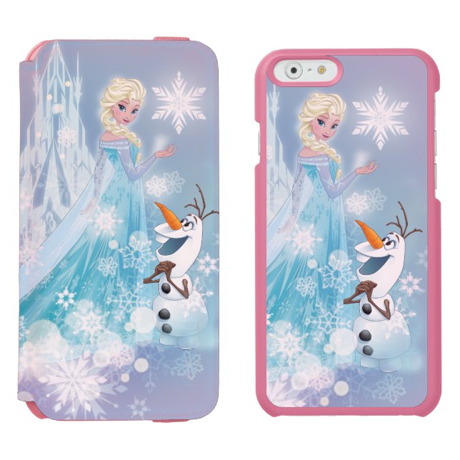 Coque Portefeuille Incipio Pour iPhone congelé| Elsa et Olaf - Luminosité d'Icy (Côté par Côté)