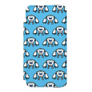 Coque-portefeuille iPhone 5 Incipio Watson™ congelé  Marshmallow 8 bits