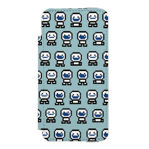 Coque-portefeuille iPhone 5 Incipio Watson™ congelé  Snowgies 8 bits