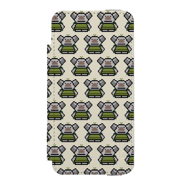 Coque Portefeuille Incipio Pour iPhone congelé| Troll 8 bits (Folio Devant)