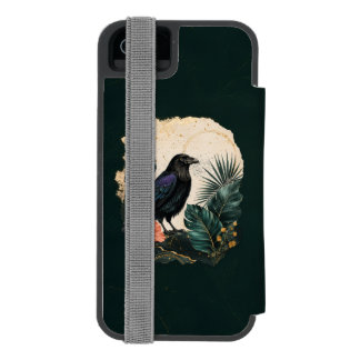 Coque-portefeuille iPhone 5 Incipio Watson™ Corbeau dans le jardin émeraude