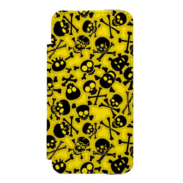 Coque Portefeuille Incipio Pour iPhone Crâne et motif d'os croisés (Folio Devant)