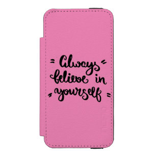 Coque-portefeuille iPhone 5 Incipio Watson™ Croyez toujours en vous-même