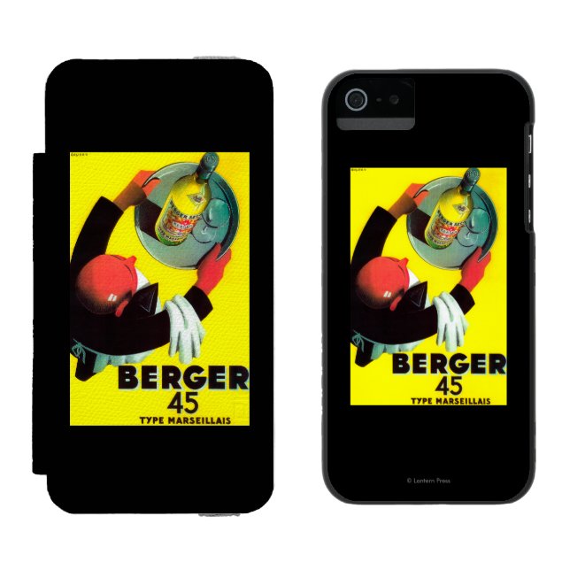Coque Portefeuille Incipio Pour iPhone Cru PosterEurope de Berger 45 (Côté par côté)