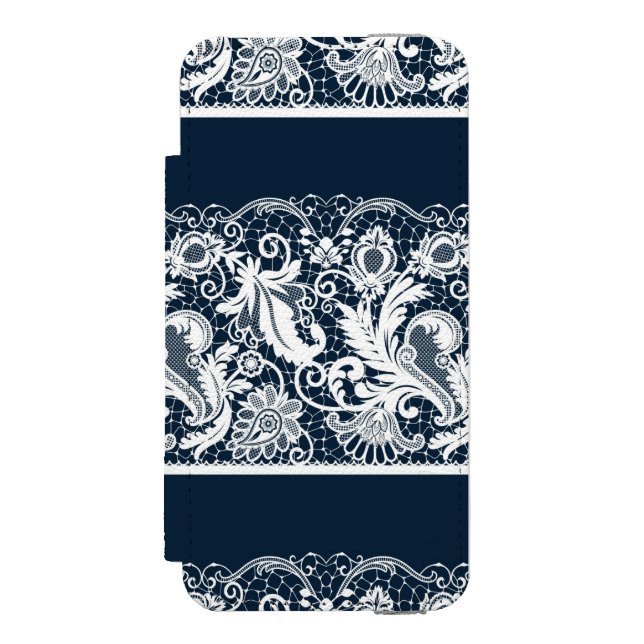 Coque Portefeuille Incipio Pour iPhone Dentelle blanche 2 (Folio Devant)