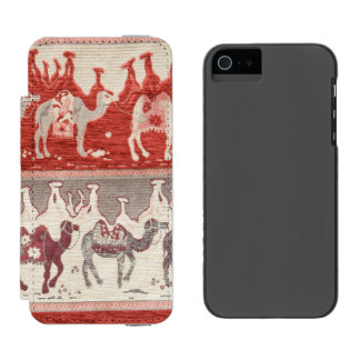 Coque-portefeuille iPhone 5 Incipio Watson™ Desert Camels Caravan Art