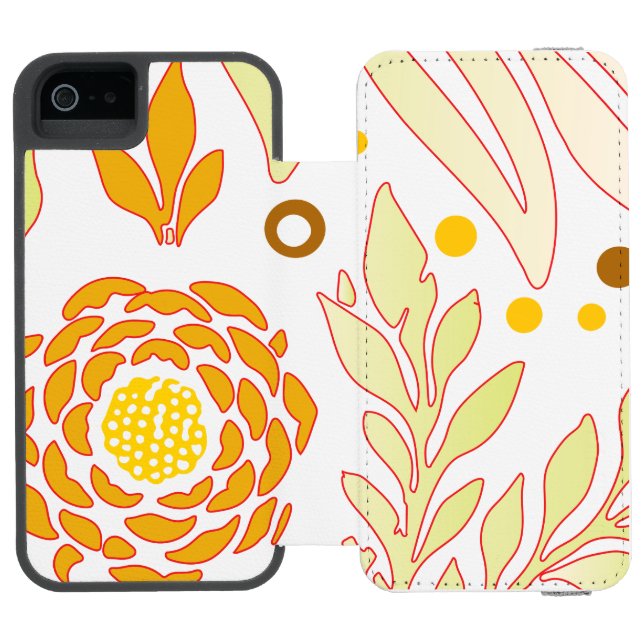 Coque Portefeuille Incipio Pour iPhone Design floral 19 (Folio Ouvert)