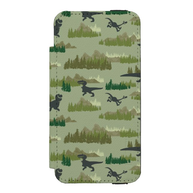 Coque Portefeuille Incipio Pour iPhone Dinosaures en Motif Camo (Folio Devant)
