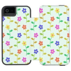 Coque-portefeuille iPhone 5 Incipio Watson™ Fleurs colorées, Motif Floral, Verdure, Boho