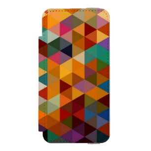 Coque-portefeuille iPhone 5 Incipio Watson™ Fond vintage de motif de triangles