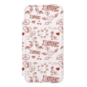 Coque-portefeuille iPhone 5 Incipio Watson™ Heureuse Sainte-Valentin