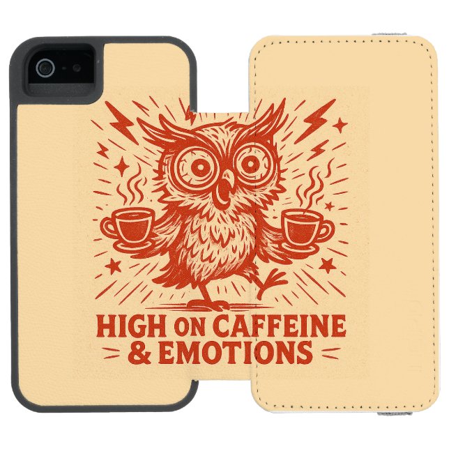 Coque Portefeuille Incipio Pour iPhone High on Caffeine & Emotions (Folio Ouvert)