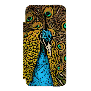 Coque-portefeuille iPhone 5 Incipio Watson™ Illustration de splendeur de paon