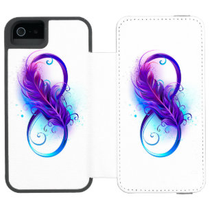 Coque-portefeuille iPhone 5 Incipio Watson™ Infini avec plume violette