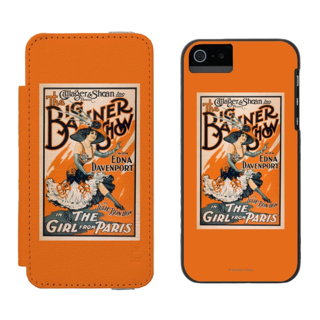 Coque Portefeuille Incipio Pour iPhone La grande exposition de bannière "la fille de (Côté par côté)