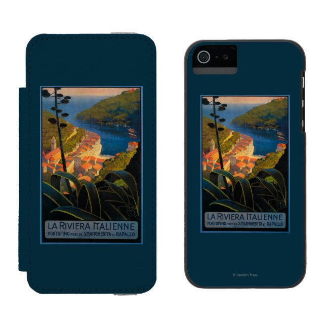Coque Portefeuille Incipio Pour iPhone La la Riviera Italienne (Côté par côté)