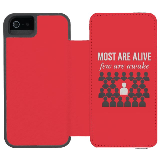 Coque Portefeuille Incipio Pour iPhone La Plupart Sont Vivants. Peu Sont Réveillés - Prov (Folio Ouvert)